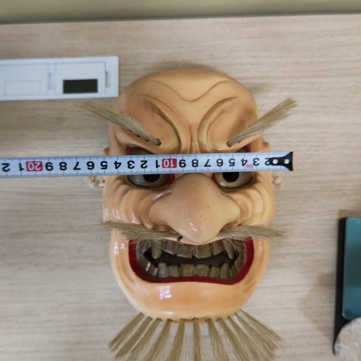 能面 お面 ⑨ 作家物 高千穂神楽面 手力男命 陶器製 大神焼 魔除け