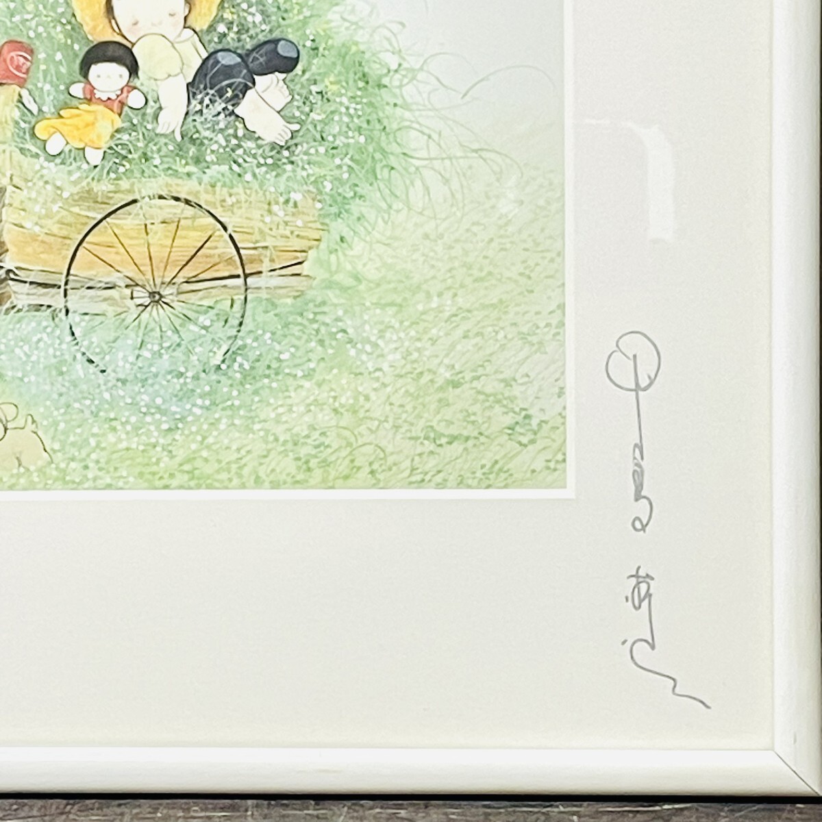 中島潔『春の夢』直筆サイン入り ポスター プリント 人物画 風景画 F3
