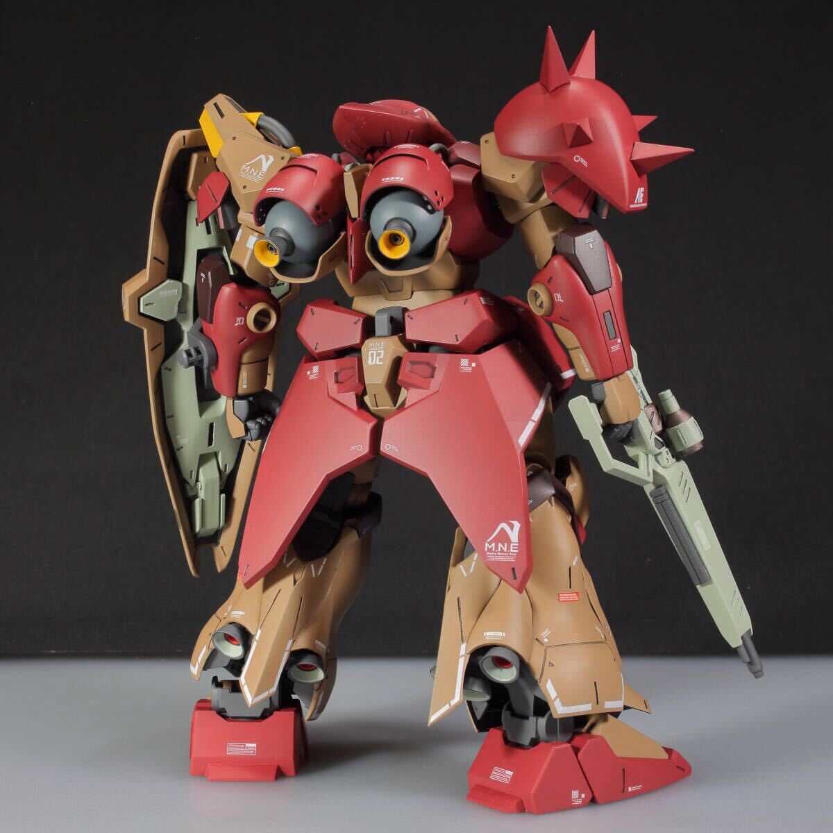 HG 1/144 Me02R-F01 メッサー TYPE-F01 ガウマン機 改修 塗装 完成品