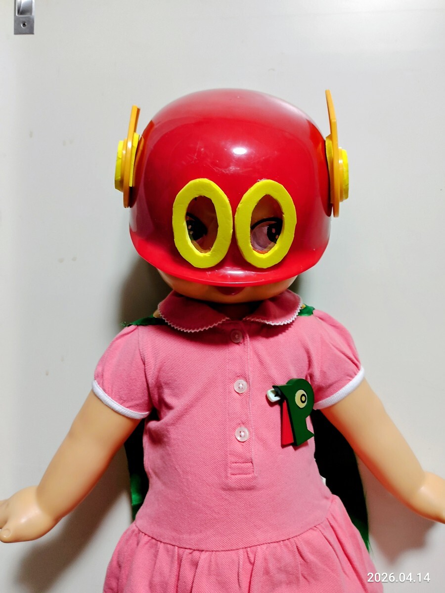 昭和レトロ パーマン パー子 コスプレ店頭用 ソフビ特大67センチ等身大