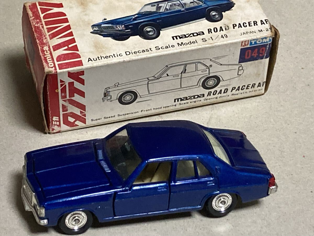 トミカ ダンディ マツダ ロードペーサー AP ミニカー 青 日本製 箱付き