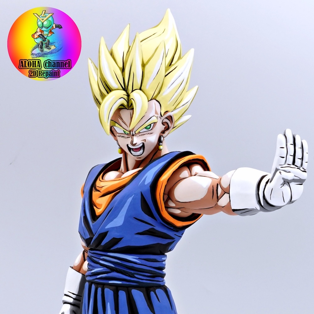 ドラゴンボール 超サイヤ人 ベジット フィギュア フルリペイント 二