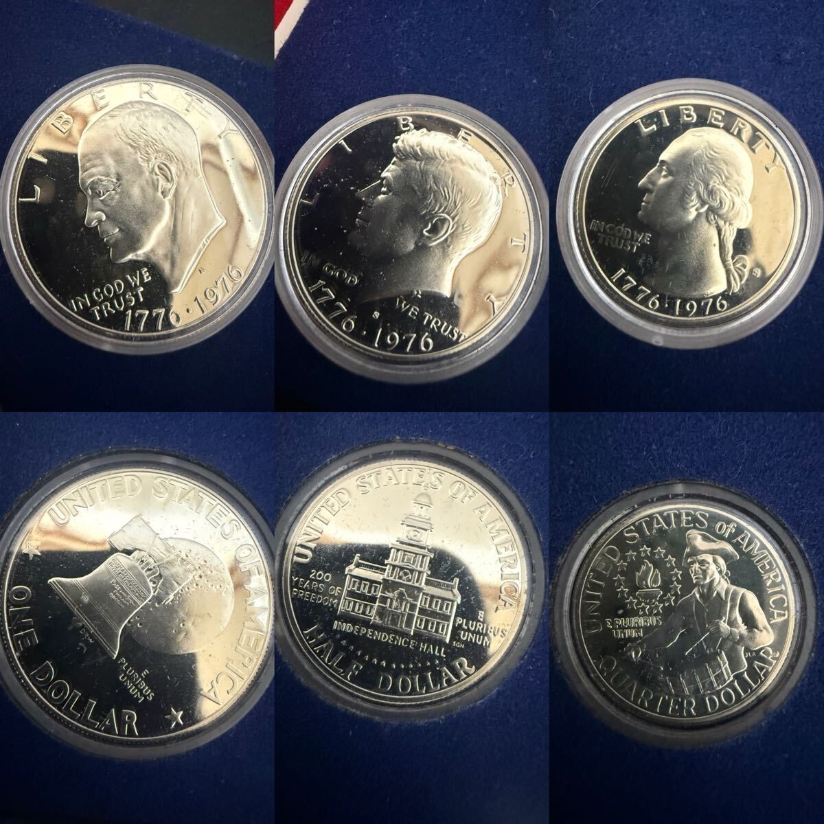 Y26042402D 銀貨3枚組2セット アメリカ建国200周年記念 シルバー Y26042402D 銀貨3枚組2セット アメリカ建国200周年記念 シルバー