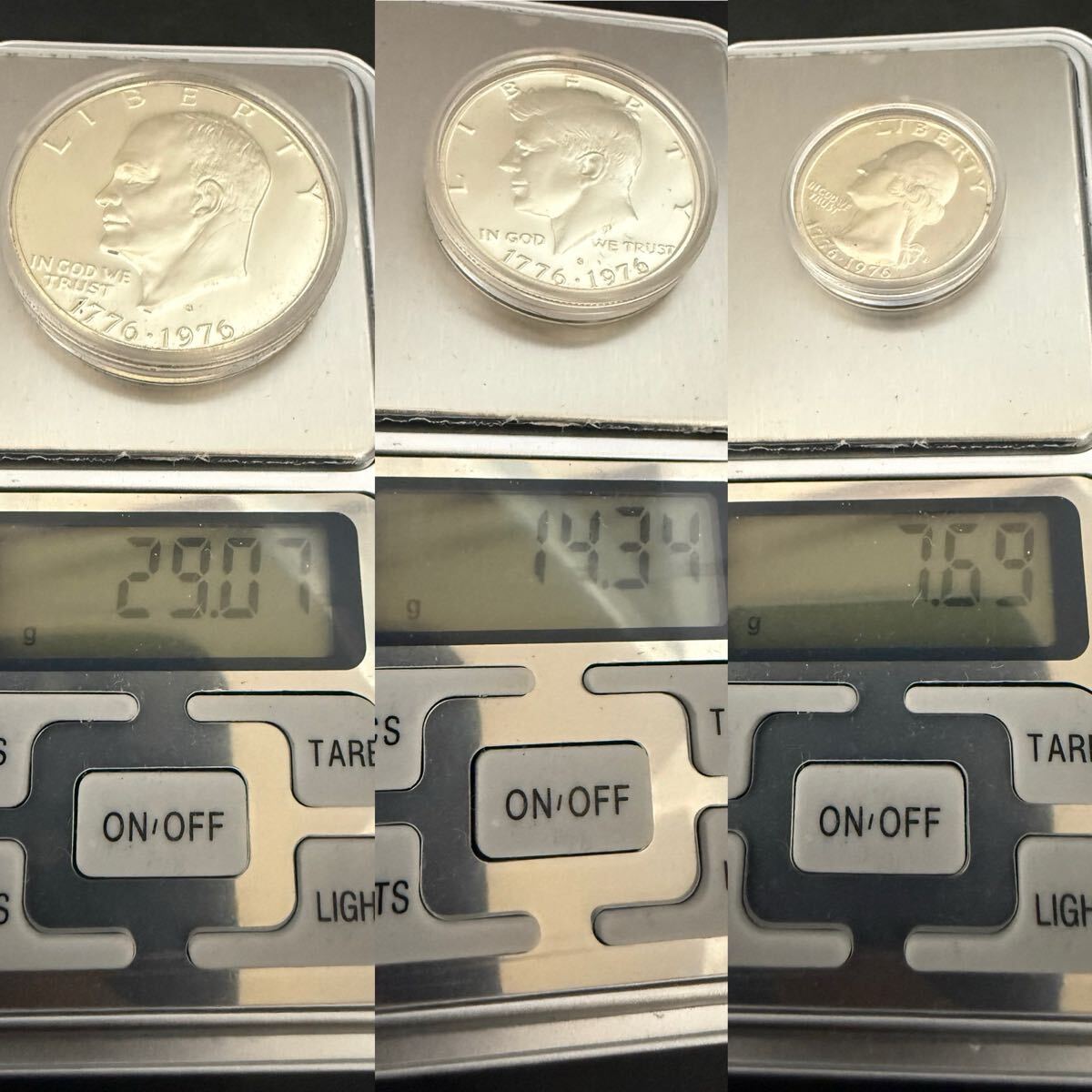 Y26042402D 銀貨3枚組2セット アメリカ建国200周年記念 シルバー