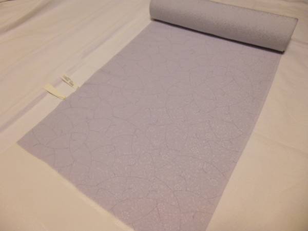 新品反物★丹後ちりめん★小紋着尺★グレー地に氷割文柄です