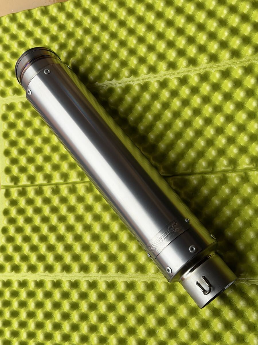 しゃぼん玉汎用チタンサイレンサー 美品 汎用チタンサイレンサー 差込口60.5（しゃぼん玉オリジナル） ZRX