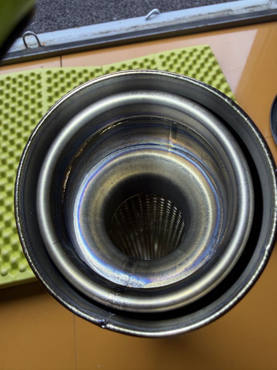 美品 汎用チタンサイレンサー 差込口60.5（しゃぼん玉オリジナル） ZRX