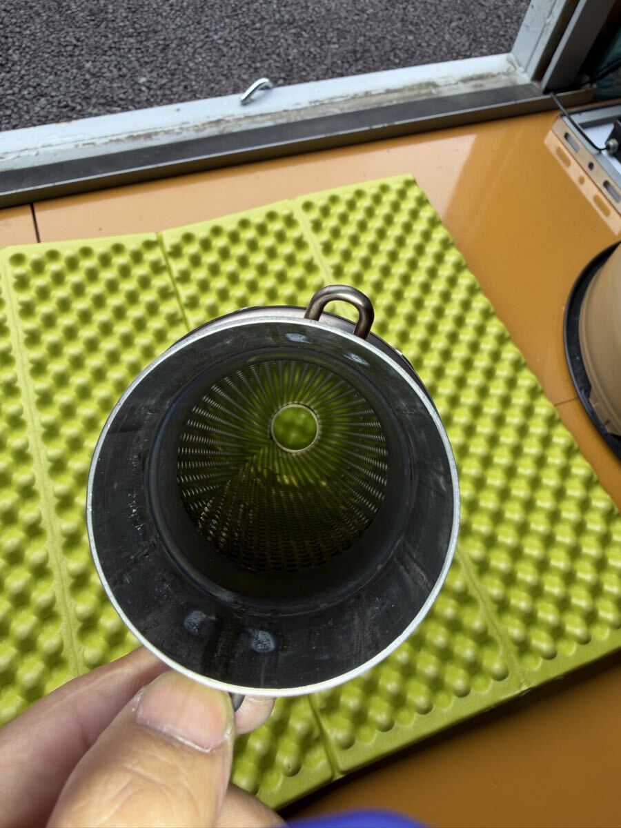 美品 汎用チタンサイレンサー 差込口60.5（しゃぼん玉オリジナル） ZRX