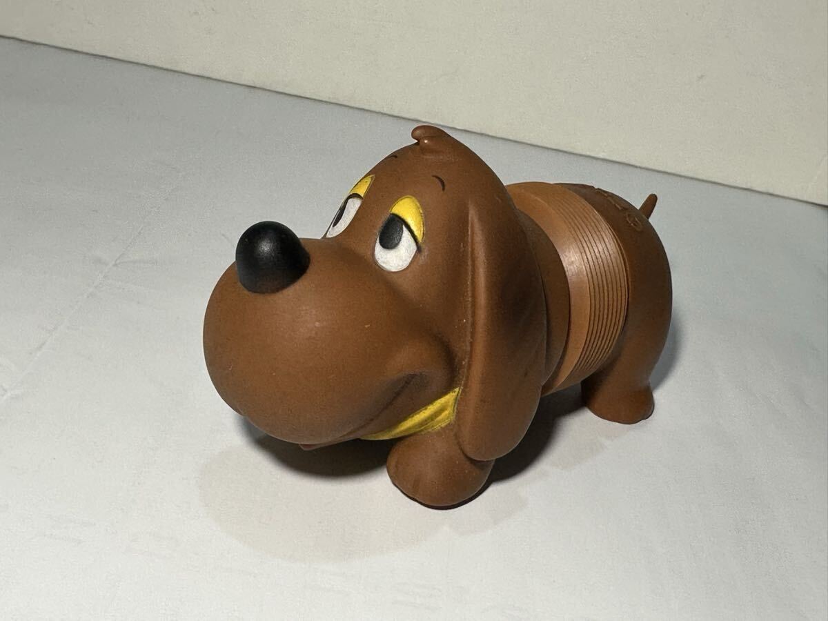 古い ソフビ (検索 富士銀行 伸びる犬/わんちゃん ソフビ人形 貯金箱