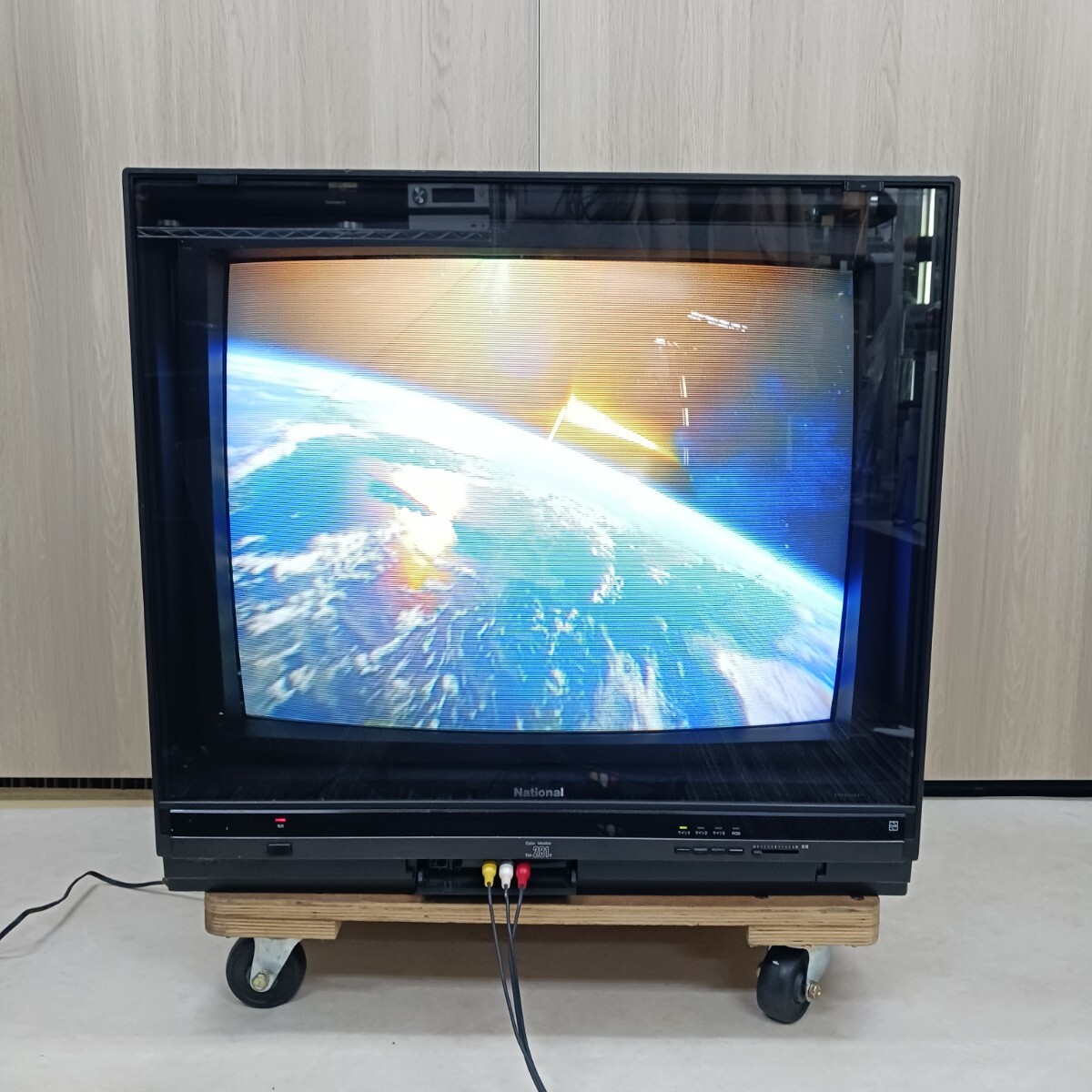 希少 簡易動作確認済 ナショナル National TM-281V ブラウン管テレビ