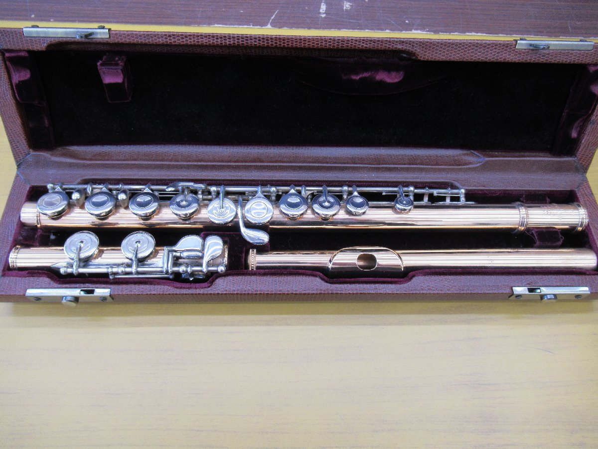 サンキョウ SANKYO フルート 管体金製 14K 中古 G5-13◎(フルート