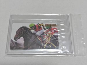 グラスワンダー まねき馬カード No.J-221 的場騎手サイン泊sp（開封品） トレーディングカード まねき馬カードNoJ221グラスワンダーサイン泊sp