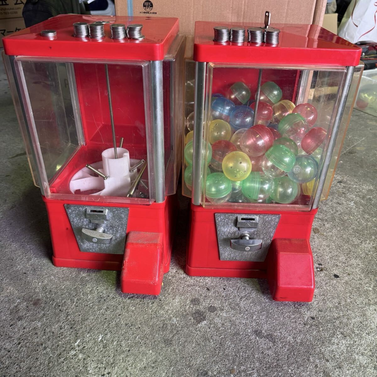その他 現状 鍵なし ガチャガチャ ガチャマシン 2台