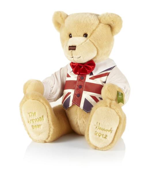 英国ハロッズ2012アニュアルベアJohn Henryテディベアイヤーベア