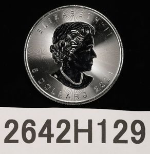 カナダ メイプルリーフ 銀貨のYahoo!オークション(旧ヤフオク!)の相場