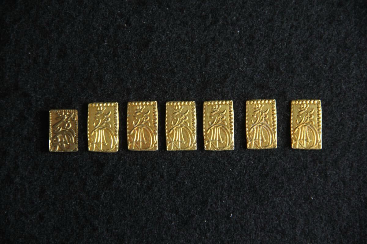 貨幣 6447☆明治二分判金 二分金 約2.9g 比重11.71