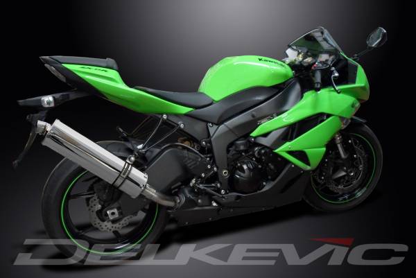 DELKEVIC ステンレスZX6R サイレンサー ZX-6R 09-12マフラー ＊ 【公式