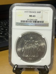 フランス 銀貨 50フランの値段と価格推移は？｜10件の売買データから