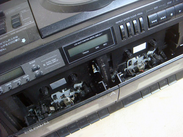 w626○CROWNクラウン CDラジカセ CD-580 レトロ 音質調整機能有