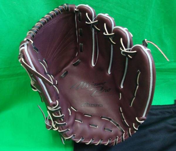 即決 24％引 ミズノプロ 硬式用 大隣型 プラムブラウン 11 右投(投手用