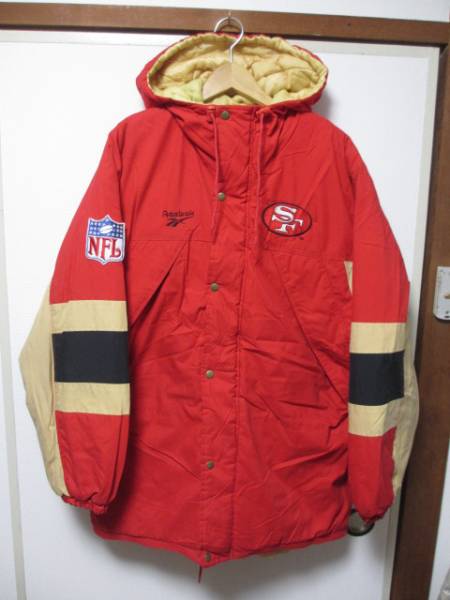 リーボック製 サンフランシスコ49ers ベンチコートユニフォーム 