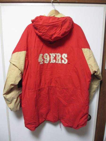 リーボック製 サンフランシスコ49ers ベンチコートユニフォーム 