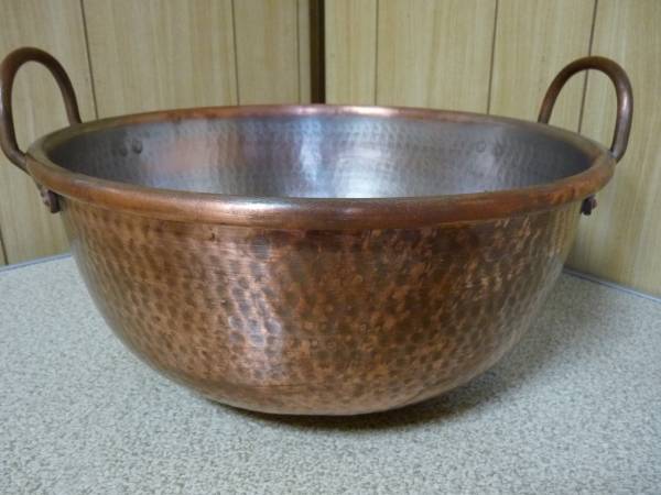 銅鍋 39cm さわり鍋 打ち出し鍋 取手付き 中古品(鍋)｜売買された  