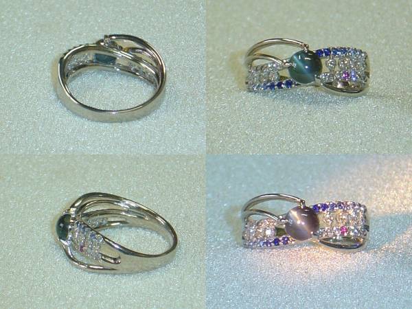 【72%OFF】キャッツアイアレキサンドライト１，３CT☆美しい！！