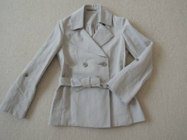 新品　コムサ　Ｋ．Ｔ　ＬＩＮＯ ショート　トレンチコート　７