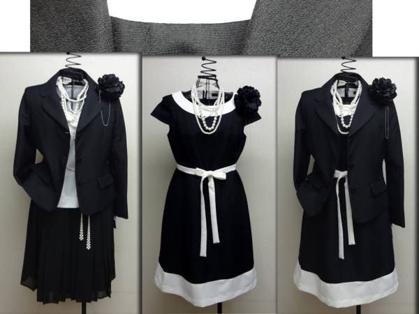 【6999円！】　11号　黒パイピングAB+SK　結婚式・通勤等に！