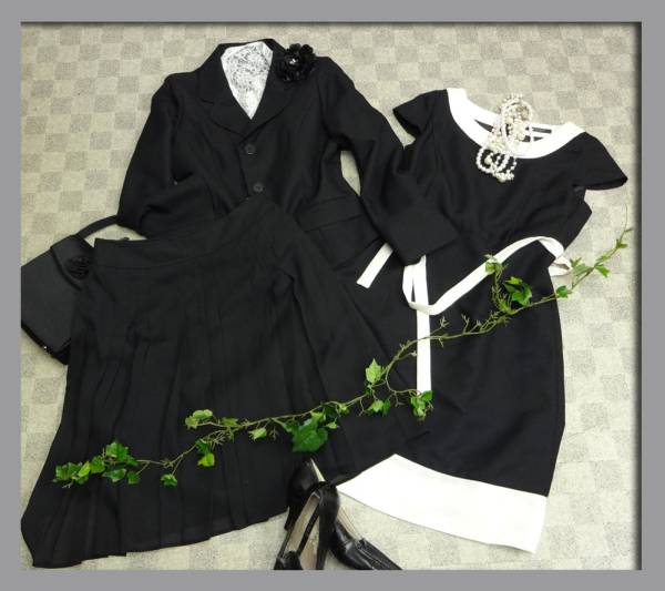 【6999円！】　11号　黒パイピングAB+SK　結婚式・通勤等に！