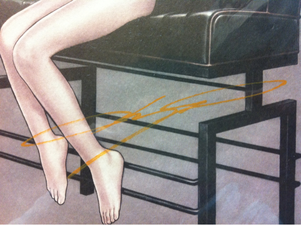 村田蓮爾 複製原画 サイン入 PSE SOLID LINE #1 HIGH CHAIR(サイン