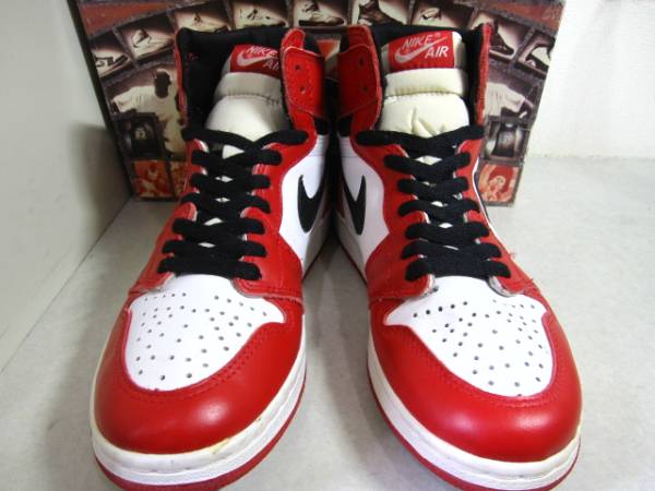 94年製 AIR JORDAN 1 エア ジョーダン1 白赤黒 US7.5 極美(25.5cm 