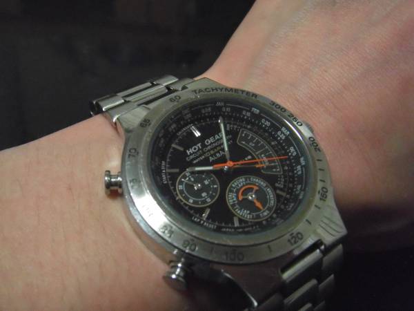 □セイコーALBA□ 男性用複雑機能腕時計♪HOT GEAR V681-6000 (アルバ 