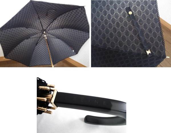 セリーヌceline 持ち手が伸びる日傘 日傘 売買されたオークション情報 Yahooの商品情報をアーカイブ公開 オークファン Aucfan Com