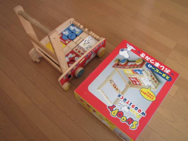 スヌーピー Snoopy 手押し車 積み木 品 積木 売買されたオークション情報 Yahooの商品情報をアーカイブ公開 オークファン Aucfan Com