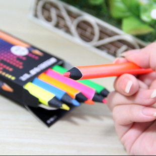 【日本未発売】蛍光色鉛筆/6本セット/MARCO社/三角鉛筆/マルコ♪_2