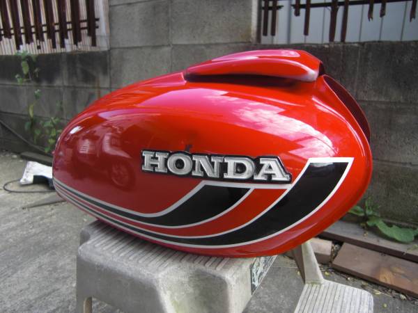 バブ用ヤカンタンク赤 CB250T400T☆ヤカン☆ラッパライン☆ホーク☆バブ☆旧車(ホンダ用