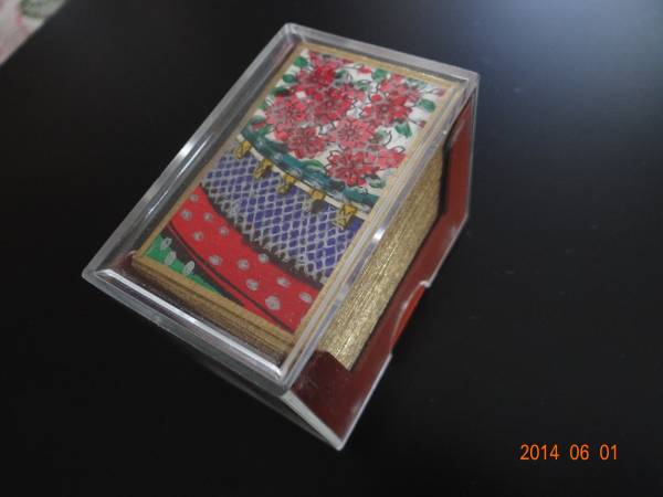 ☆稀少デッドストック☆松井天狗堂手摺花札☆菊華☆白地金裏☆(花札