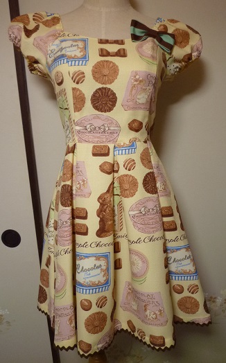 Emily Temple Cute ショコラティエプリントワンピース エミキュ