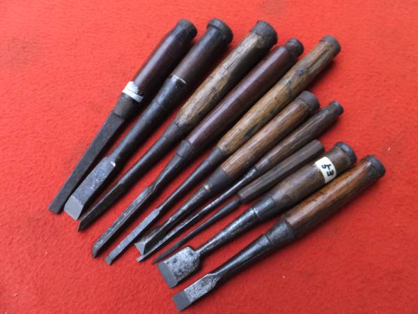 江戸 明治時代鑿１０本玉鋼 大工道具鋸鑿鉋砥石小刀彫刻骨董 かんな 売買されたオークション情報 Yahooの商品情報をアーカイブ公開 オークファン Aucfan Com