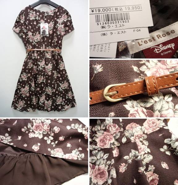 オープニング 大放出セール 未使用 レストローズ 花柄 ワンピース ミニワンピース Slcp Lk