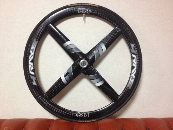 ○SHIMANO PRO シマノプロ 4RAYS RIM チューブラー 4本バトン カーボン