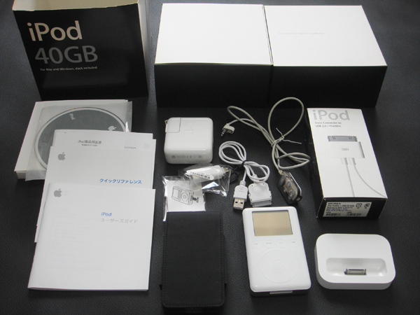 iPod 第3世代 A1040 40GB 箱、付属品有 中古美品(iPod classic)｜売買