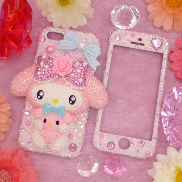 Iphone5 5s両面カバー タレミミマイメロ立体デコ スマホケース Iphone 5用 売買されたオークション情報 Yahooの商品情報をアーカイブ公開 オークファン Aucfan Com