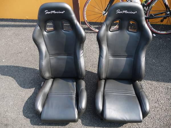 中古バケットシート運転席助手席2脚セットシーマリン製(シート)｜売買 