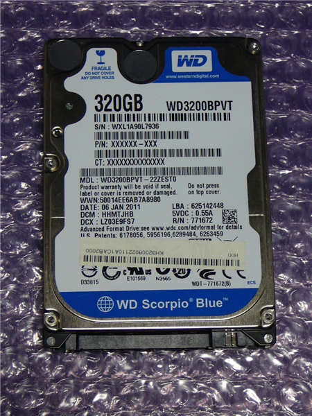 Western Digital 320GB AV 2.5 - 3