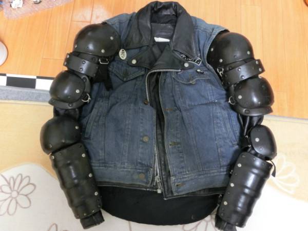 ☆G-MAX製 雷神プロテクター付き☆ライダース （検 カドヤ）(Mサイズ