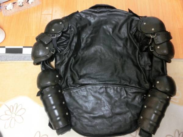 ☆G-MAX製 雷神プロテクター付き☆ライダース （検 カドヤ）(Mサイズ