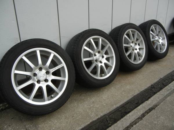 5～6分山 国産タイヤ195/50R15ポロVWルポ ゴルフ アウディA1